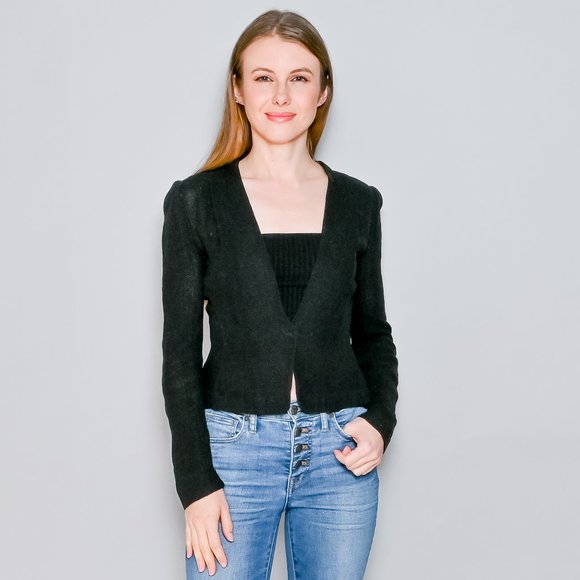 ISABEL MARANT Black Linen Fitted Blazer Sz 1 - Picture 8 of 8